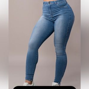 Fit Jeans Contour - Arctic Blue color SIZE SMALL